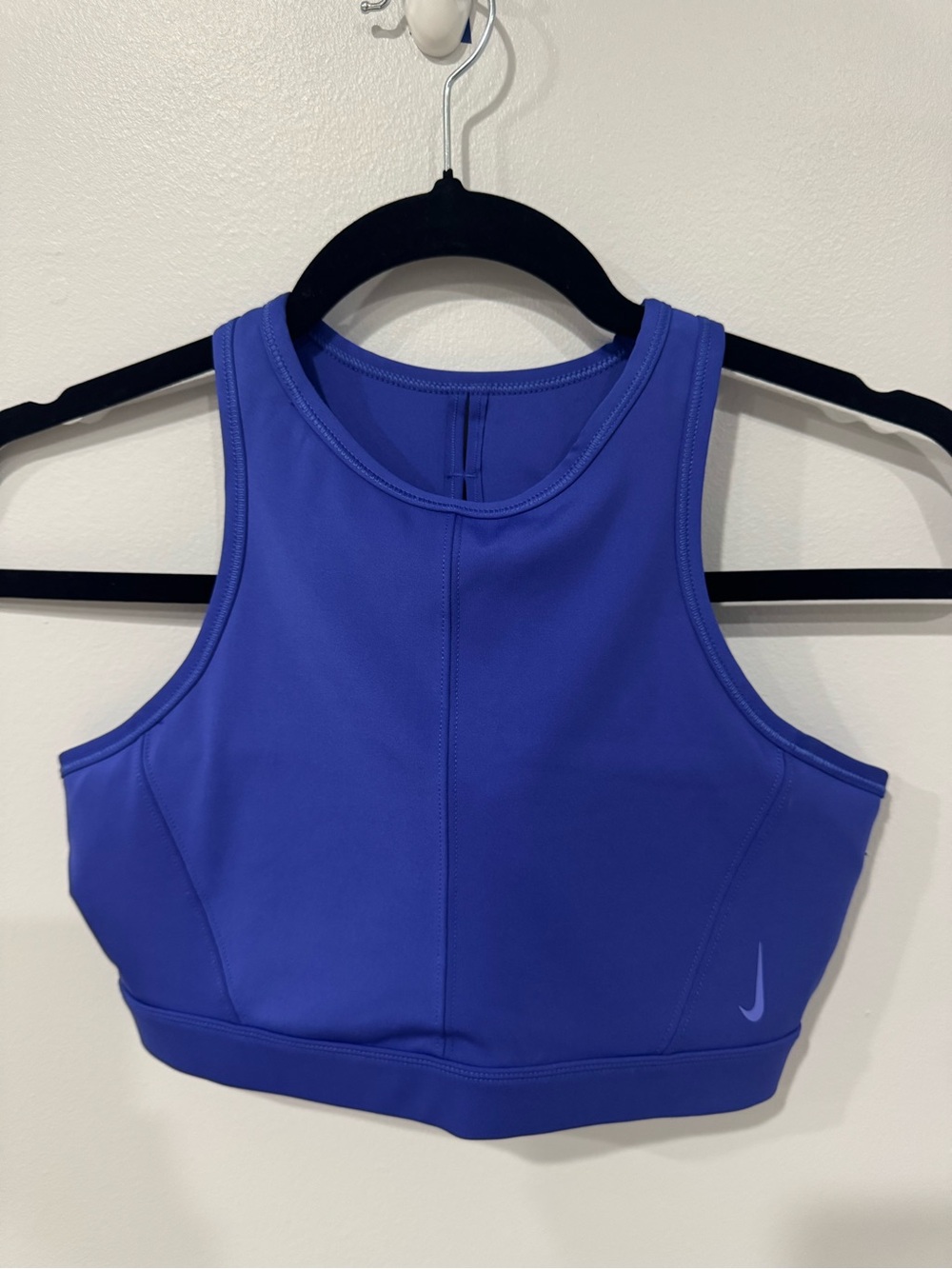 Nike Blue Dri-FIT Sports Bra with Swoosh